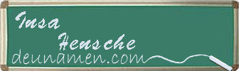 Insa Hensche Visitenkarte